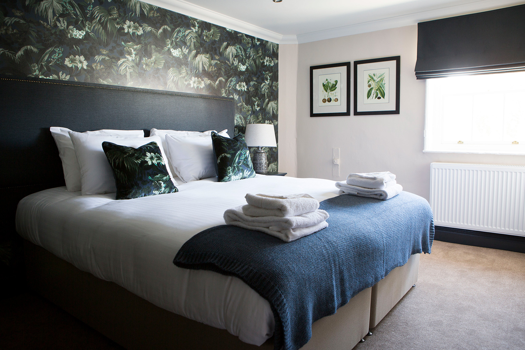 Our family room features a comfy Superking bed which can be turned into a great twin room